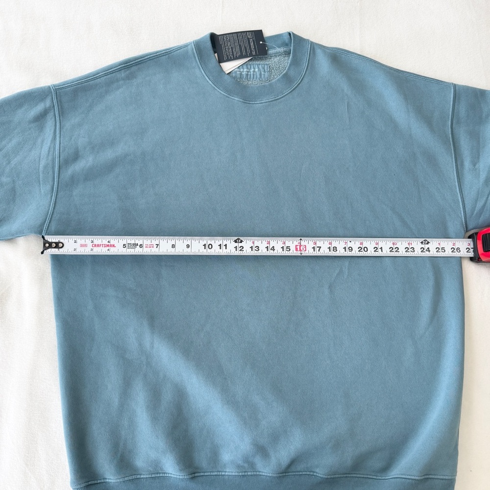 Abercrombie & Fitch Men’s Tall Sweatshirt – Size L Tall – Light Blue – NWT - Picture 6 of 7